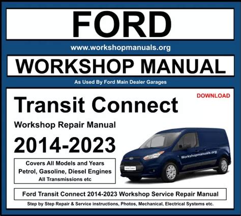 ford transit connect workshop manual PDF