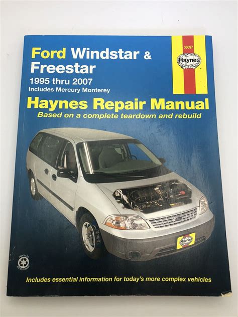 ford windstar freestar 1995 thru 2007 haynes repair manual Kindle Editon