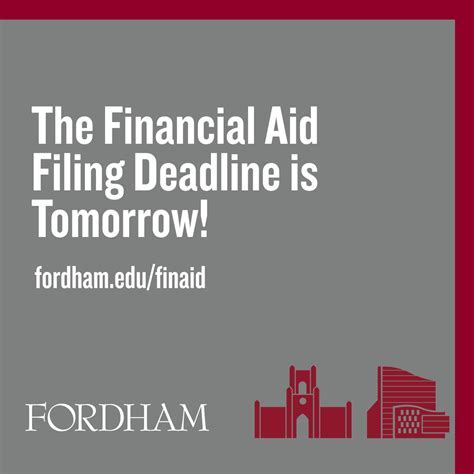 fordham financial aid deadline