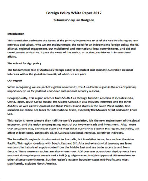 foreign policy paper topics Epub