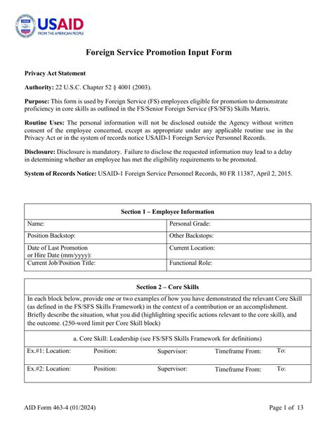 foreign service promotion precepts 2014 PDF