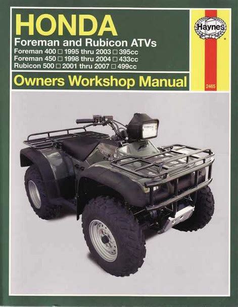 foreman 400 owners manual PDF