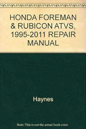 foreman rubicon haynes service repair Reader