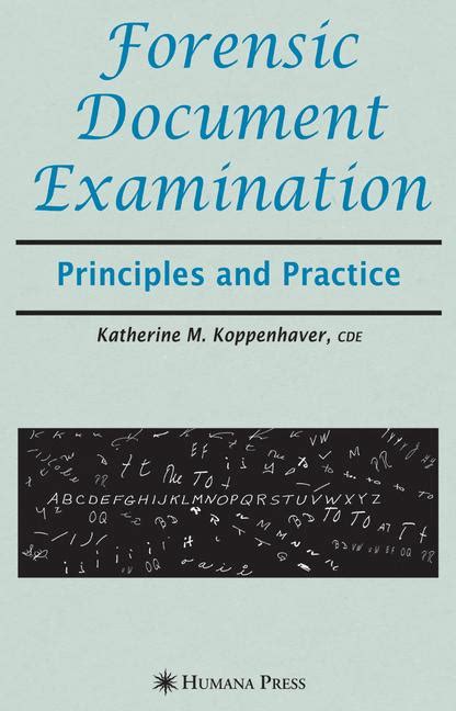 forensic document examination principles and practice Reader