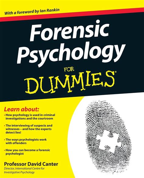 forensic psychology for dummies professor david canter Kindle Editon