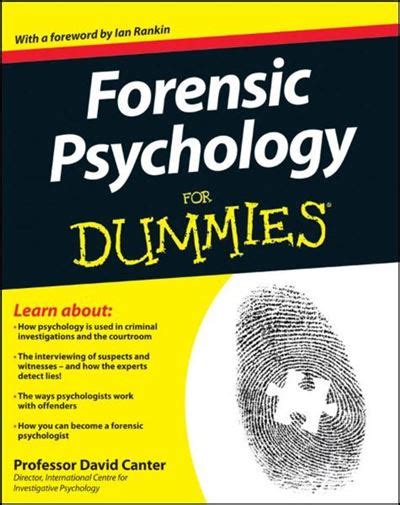 forensic psychology for dummies professor david canter Kindle Editon