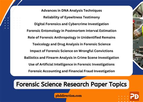 forensic science research paper topics Doc