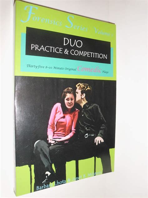 forensics duo series volume 1 35 8 10 minute original comedic plays for duo practice and performance Kindle Editon