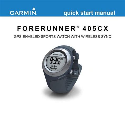 forerunner 405cx user manual Kindle Editon
