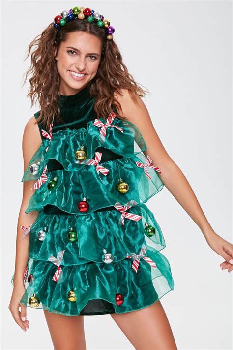 forever 21 christmas tree dress