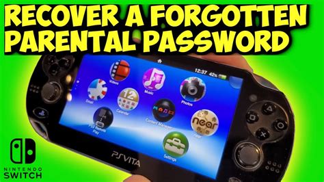 forgot my password for psvita