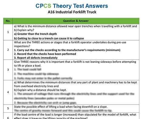 forklift theory test questions answers Reader