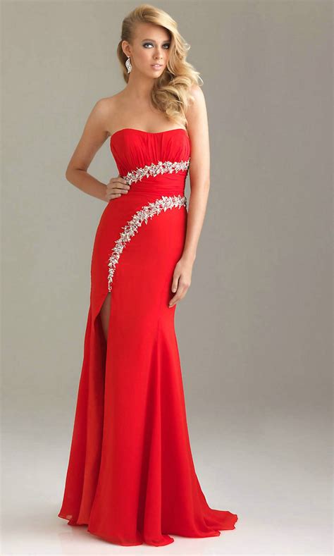 formal red dresses