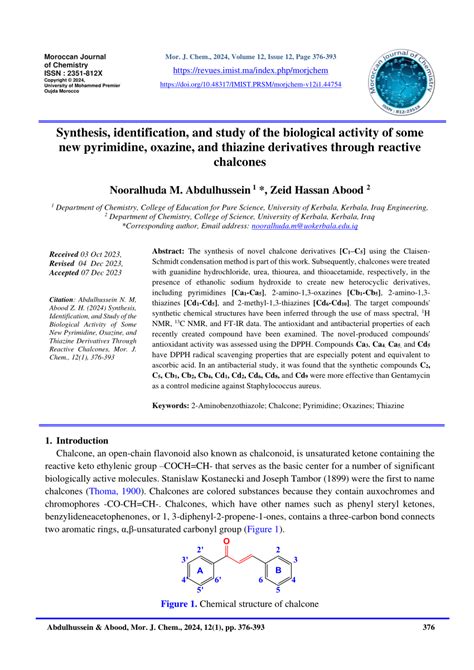 formation of oxazine and biological activities pdf Doc