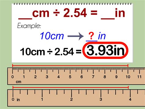formula conversion mm to cm to meter to inch Reader