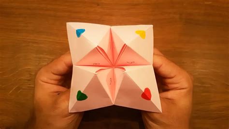 fortune telling paper origami