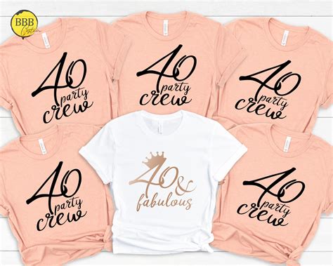 forty birthday shirts