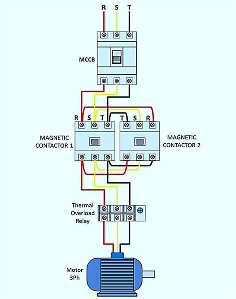 forward reverse starter circuit diagram single phase Kindle Editon