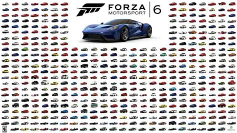 forza motorsport 6 car list