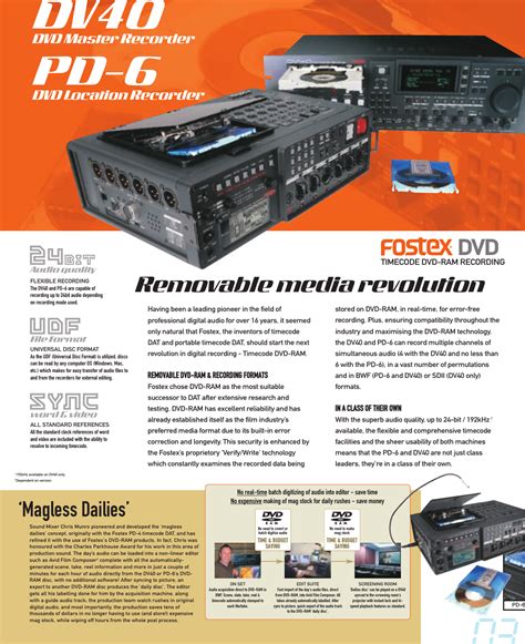 fostex dv40 user guide PDF