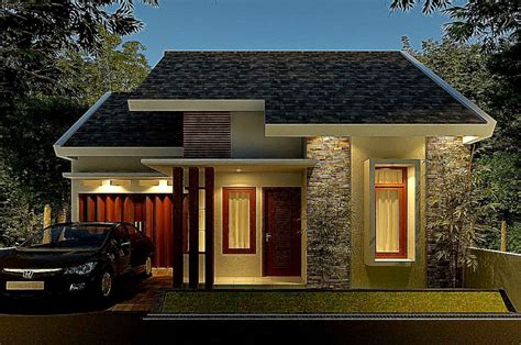 foto rumah batu atap seng model baru PDF