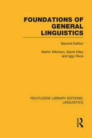 foundations general linguistics routledge editions PDF