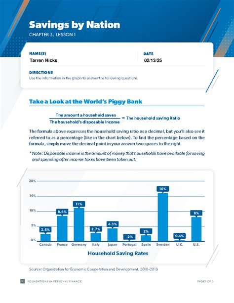 foundations in personal finance workbook answer key chapter 3 Reader