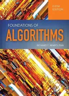 foundations of algorithms neapolitan pdf PDF