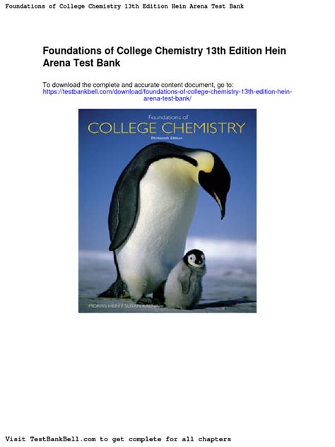 foundations of college chemistry 13th edition hein pdf Doc