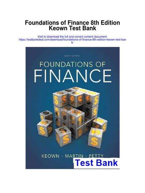 foundations of finance 8th edition answer key Kindle Editon