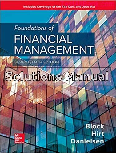 foundations of financial management solutions PDF