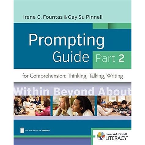 fountas and pinnell prompting guide part 2 for comprehension thinking talking and writing Epub