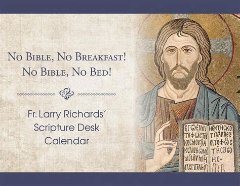 fr larry richards scripture calendar no bible no breakfast no bible no bed PDF