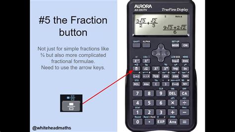 fraction button scientific calculator