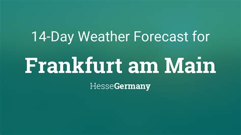 Frankfurt Weather Tomorrow