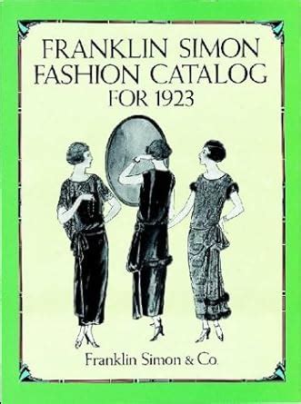 franklin simon fashion catalog for 1923 dover books on costume Kindle Editon