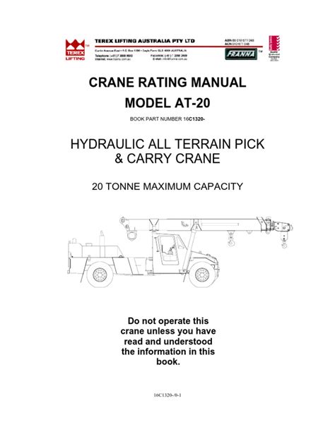 franna crane operator manual pdf Kindle Editon