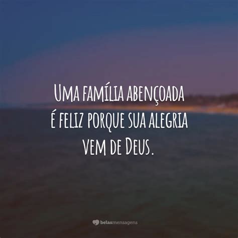 frase de família abençoada