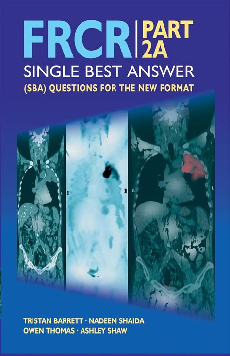 frcr part 2a single best answer sba questions for the new format Epub