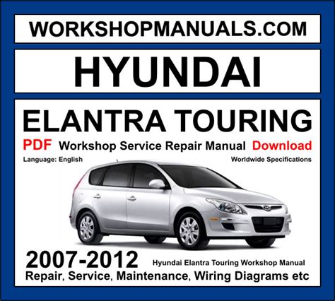 free 2007 hyundai elantra service manual PDF