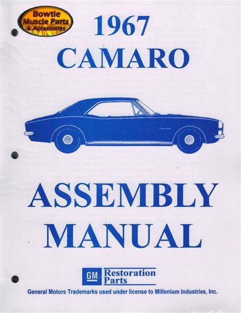 free 67 camaro factory assembly manual Kindle Editon