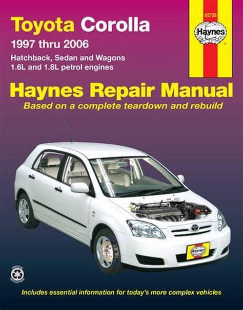 free auto manuals toyota corolla 2001 Epub