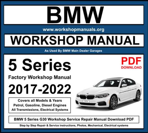 free bmw 5 series workshop manual PDF