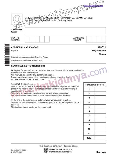 free cambridge exam papers Doc