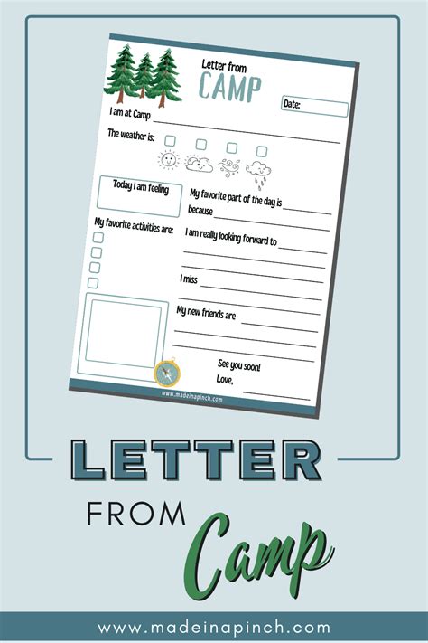Free Camp Letter Template