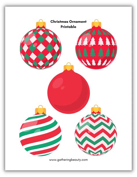 Free Christmas Bauble Template