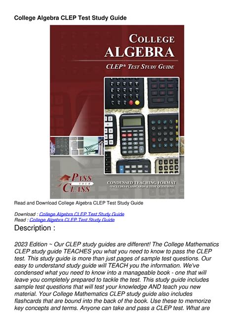 free clep test study guides download Kindle Editon