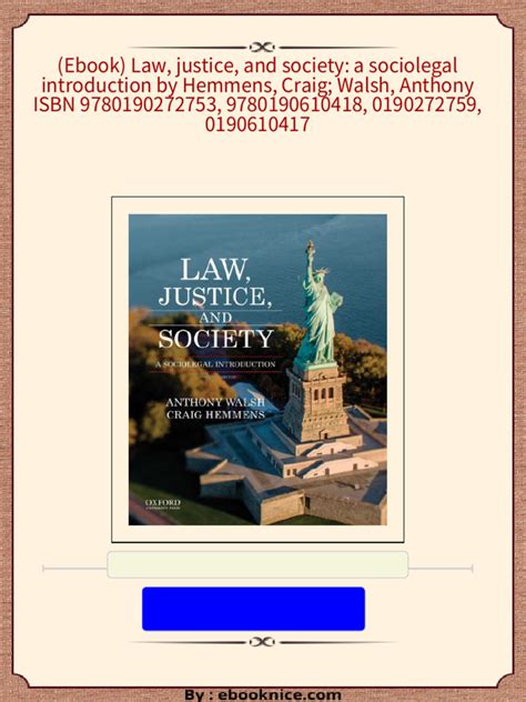 free download law justice society sociolegal introduction book pdf Doc