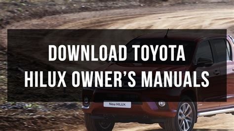 free download toyota manuals Kindle Editon