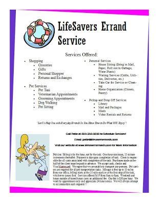 free errand service forms Reader